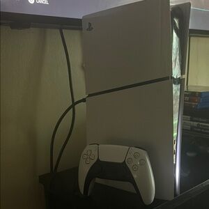 Sony PS5 Console White Futuristic Design